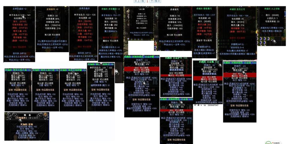 奇迹mu顶级装备_奇迹MU所有职业最强的武器和套装是什么？